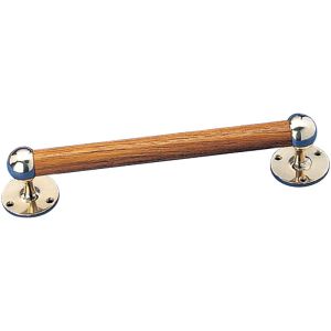 Teak towel holder ø 3 cm brass ends Arc Marine