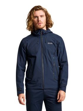 Veste imperméable coupe vent Act Slam-Bleu