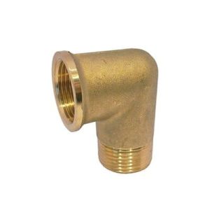 MF" 90° brass elbow F&amp;S