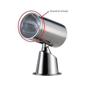 Osculati stainless steel spotlight bulb