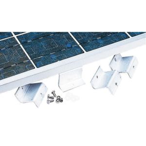 Fixed support for Plastimo solar panel with its fixing brackets