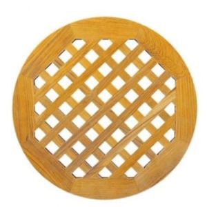 Caillebotis en bois teck rond Arc Marine