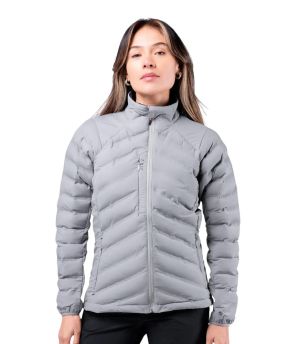 Veste isolante Cell femme Zhik gris clair portée