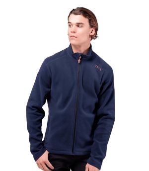 Veste Polaire Polartec Zhik bleu marine portée