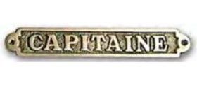 Plaque laiton capitaine