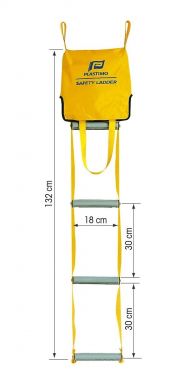 Echelle de secours 4 marches - dépliée