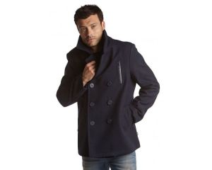 Caban Homme Manteau Marin Duffle Coat Caban Marin