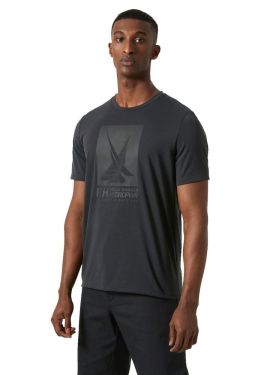 T-Shirt HP Race Graphic Helly Hansen noir sur mannequin