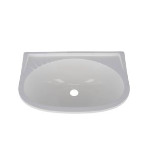 Lavabo droit en plastique blanc Plastimo