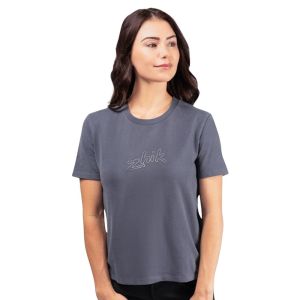 T-shirt en coton femme avec logo Zhik