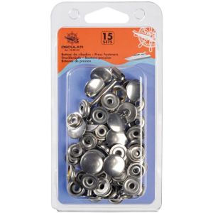 15 Boutons pressions inox Osculati