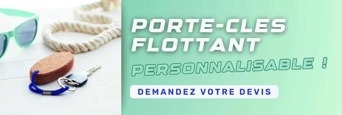 porte clé flottant personnalisé